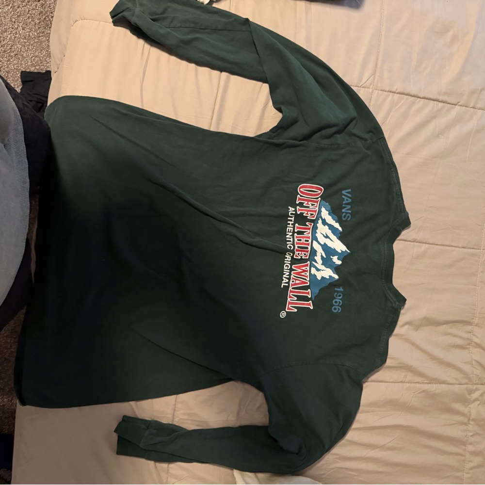 Vans Green Long sleeve large - Picture 3 of 3